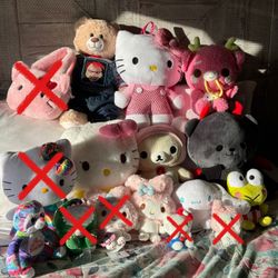 Hello Kitty Plushies 