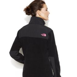 The North Face Womens Full Zip Fleece Denali Jacket Size XS Black Pink. Make an offer!