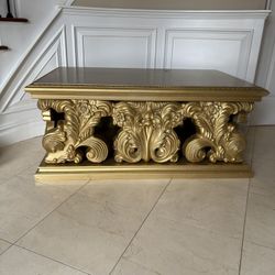 Gold Tone Area Table