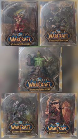 DC Unlimited Wolrd Of Warcraft Figures BUNDLE UNOPENED