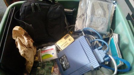 Box of computer stuff