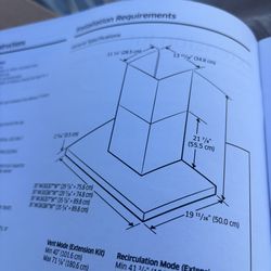 Samsung Wall-Mounted range hood Hood extension kit 2 -Pack Black stainless steel
