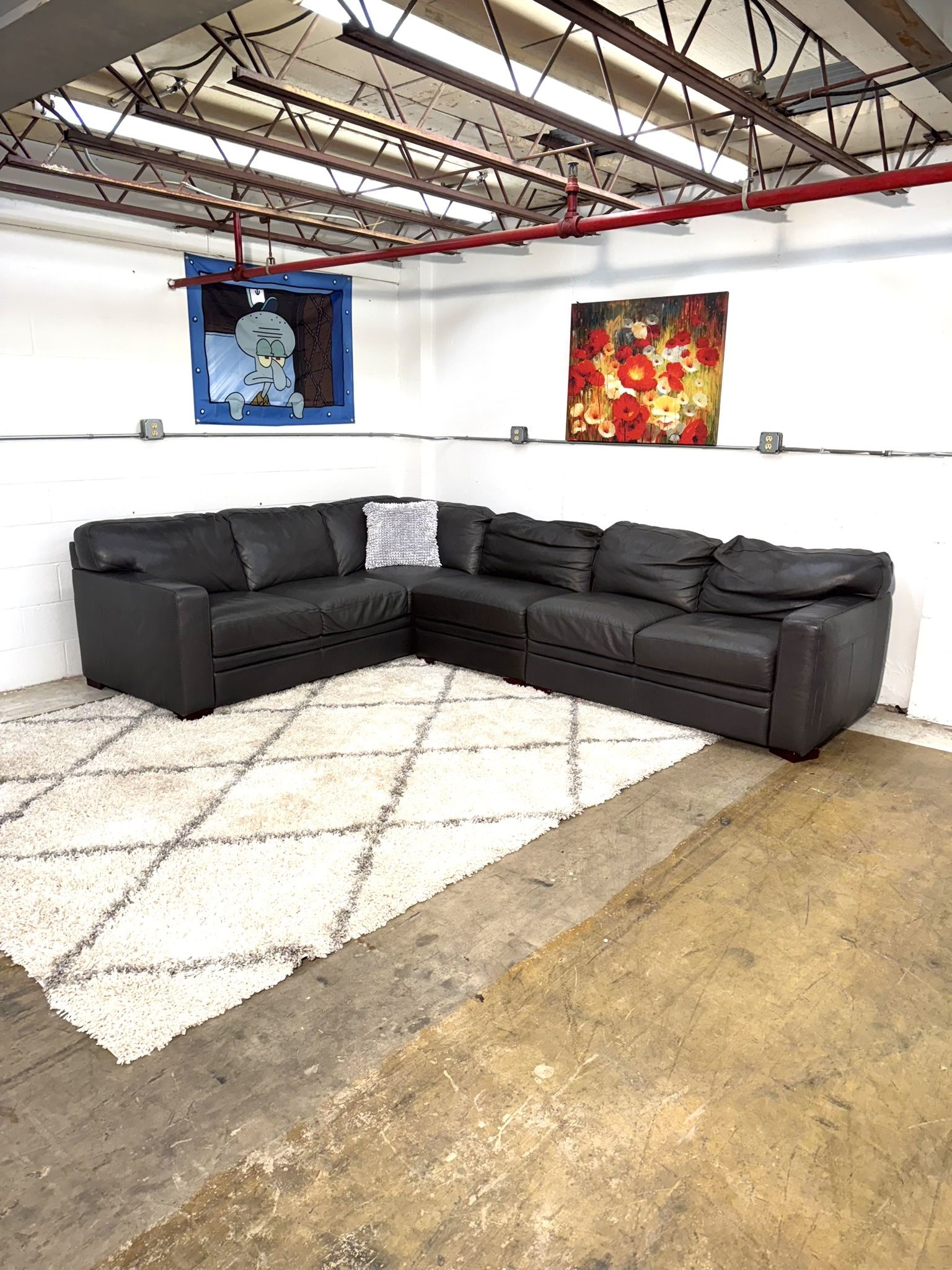Leather Sectional Couch