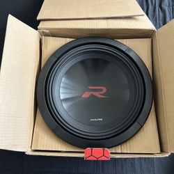 Alpine Type R 12” With Box 4ohm Dvc & Box Sealed