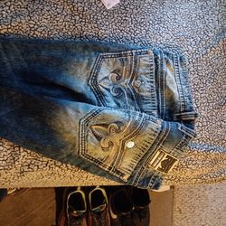 Rock revival Jeans Size 38 For Men Color Blue 