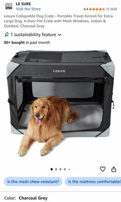 Collapsible dog crate new $80