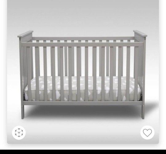 New Baby Crib In Box Gray