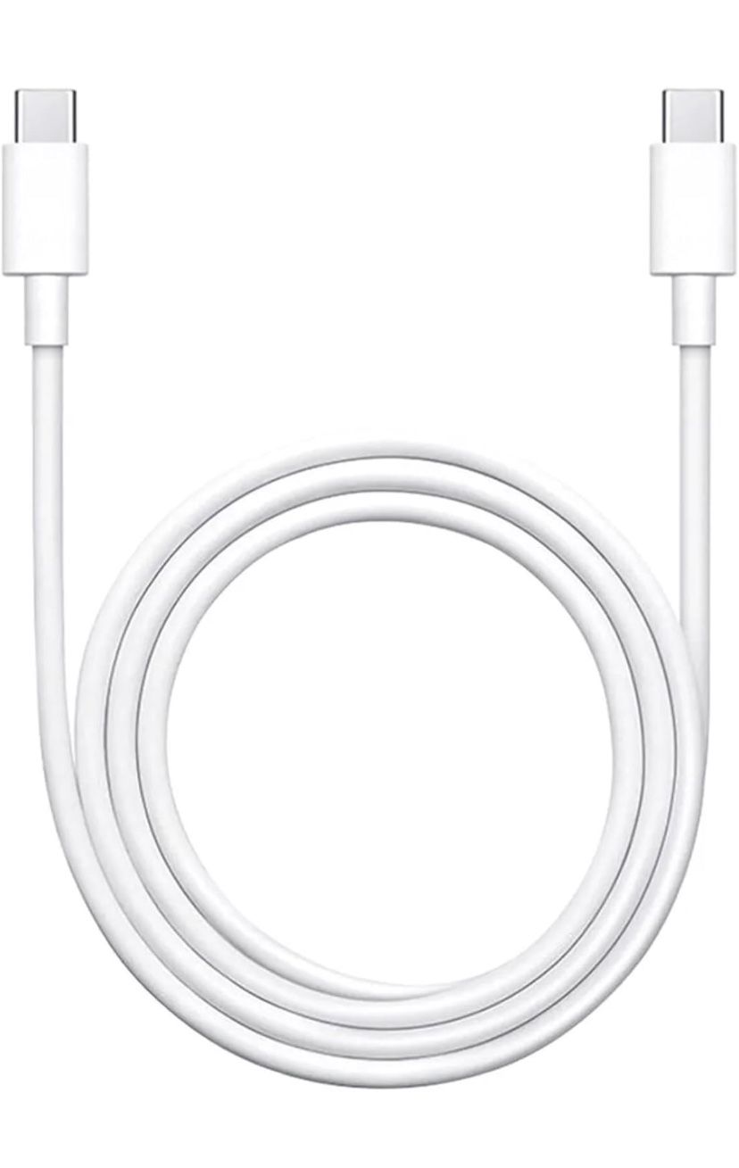 6FT Long USB C to USB C 60W Fast Charging Cable Cord for MacBook Air/Pro, iPad Pro 13 12.9 11 inch, iPad Air 5 4, Mini 6, iPhone 15 Pro Max Plus