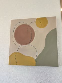 Handmade Boho Oil Painting