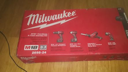 Milwaukee M18 cordless 4-tool combo kit
