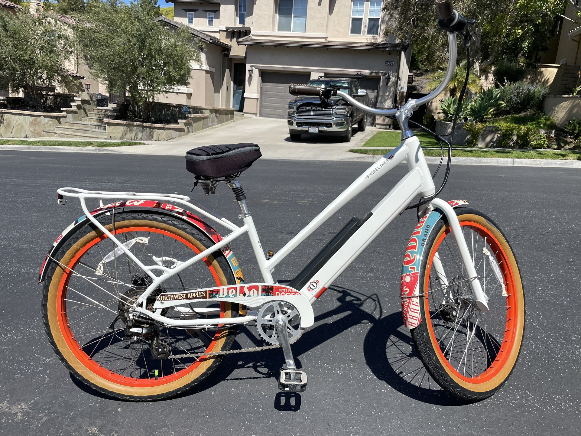 Del Sol Electric Beach Cruiser Ebike Bicycle