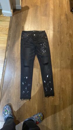 purple jeans