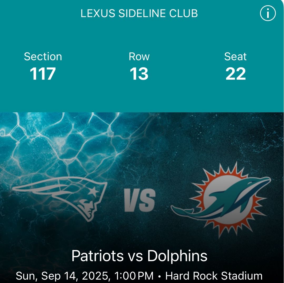 Miami Dolphins First Home Regular Season Game 2025