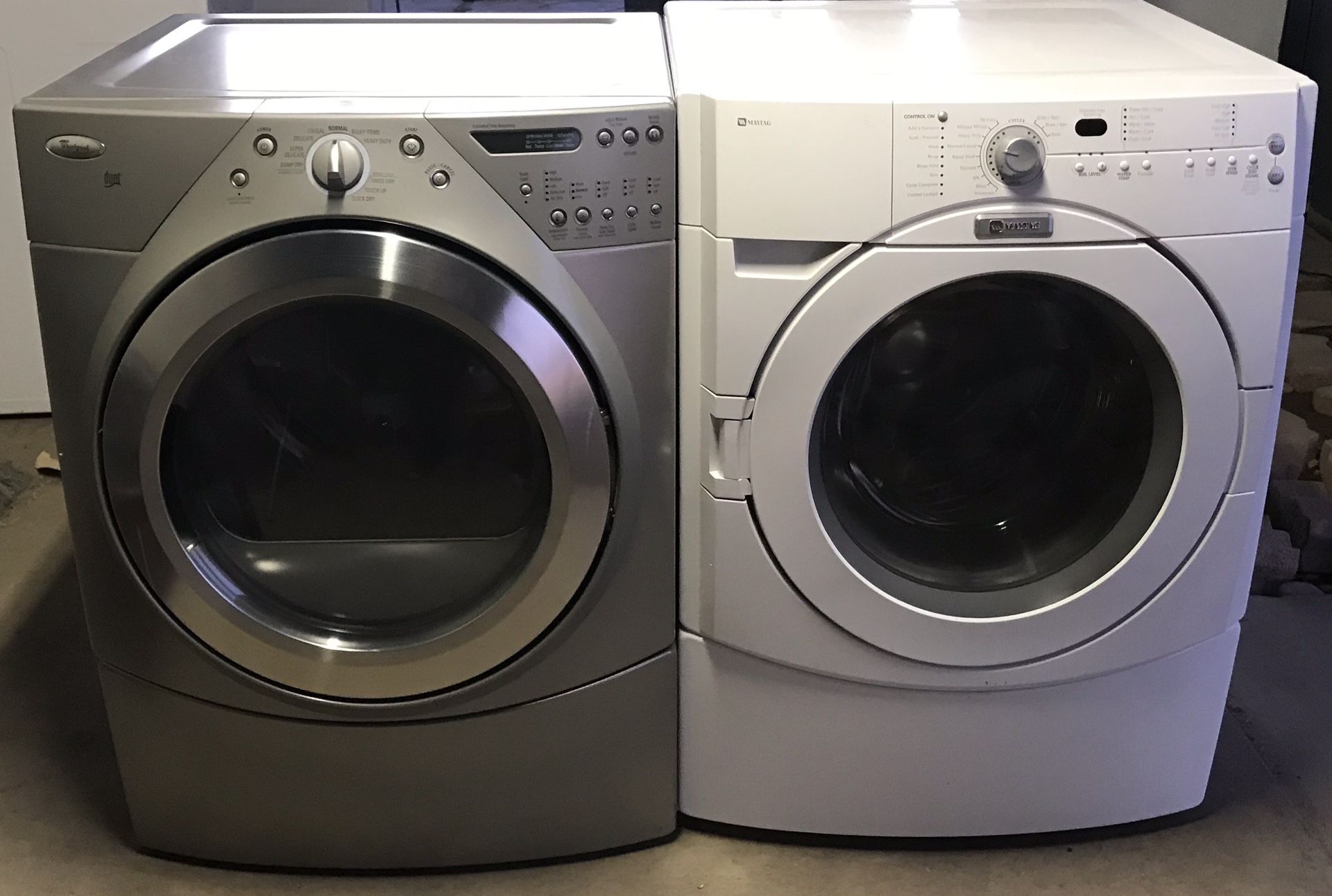 Washing Machine And Electric Dryer Set Super Capacity Plus ((Free Delivery)