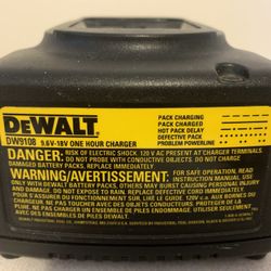 Genuine DeWalt NiCd Battery Charger DW9108 9.6V-18V OEM