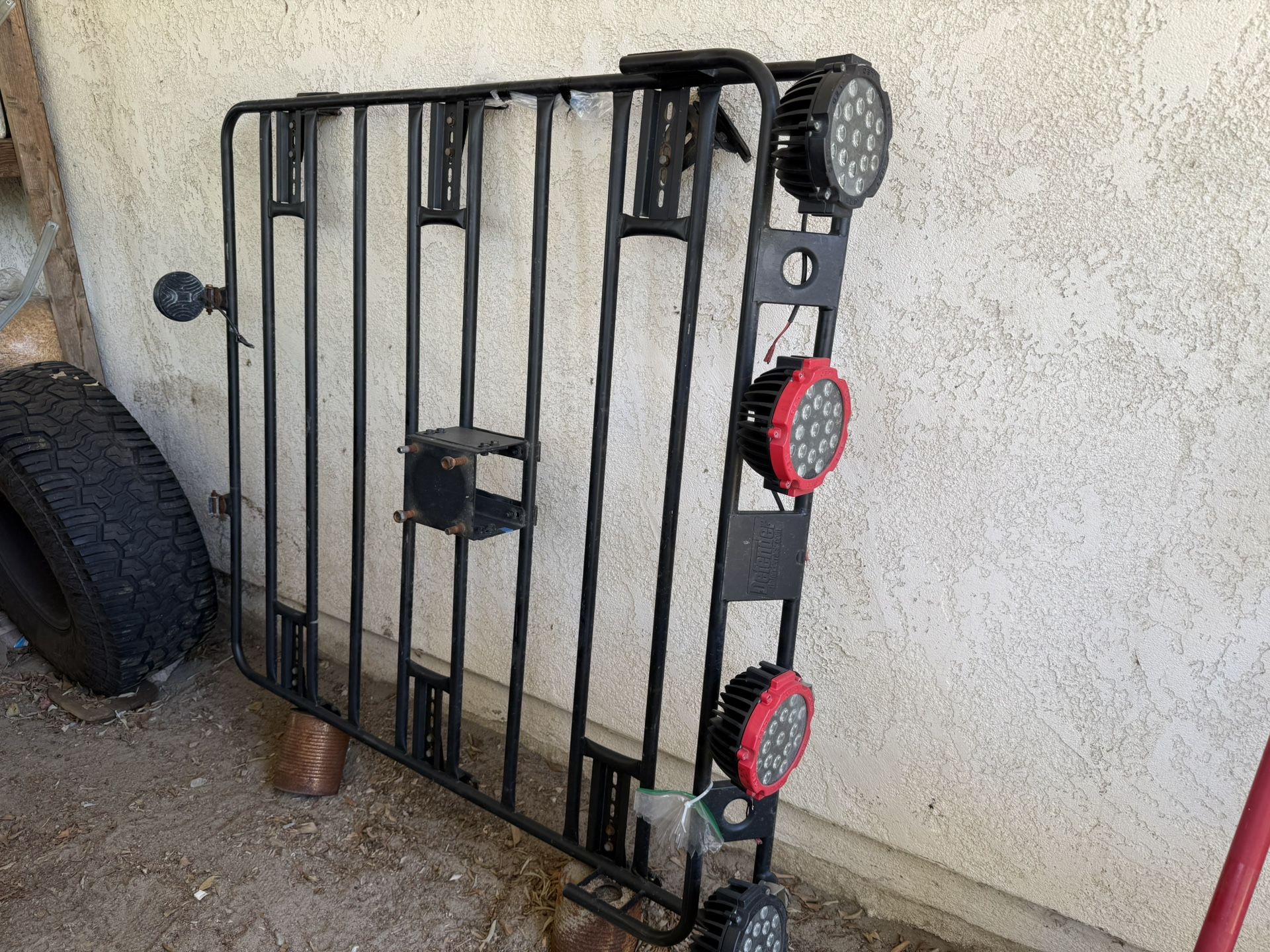 Heavy-Duty Off-Road Light Bar with Spare Tire Mount – $250 OBO
