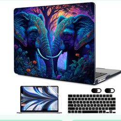 MEEgoodo Case For MacBook Air M4/M3/M2 13.6 Inch 2025 2024 2022, Fit Model A3240 A3113 A2681, Compatible With MacBook Air 13 Inch, Laptop Hard Shell C