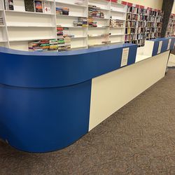 Retail store counters. Could also be used as a bar or workbench.