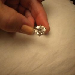 ❤SILVER GENUINE 3 CT LT CHAMPAGNE MOISSANITE SOLITAIRE RING SIZE 6