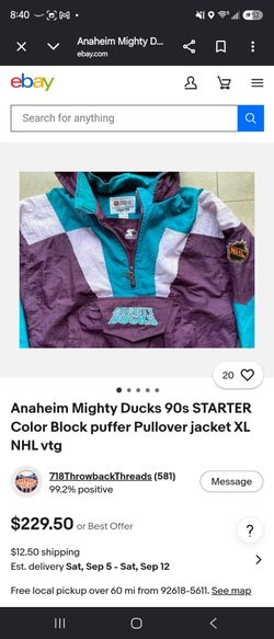 Authentic Center Ice Collection 1995 NHL MIGHTY DUCKS JACKET