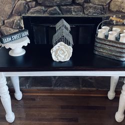 Nice Solid Wood Farmhouse Sofa/ Console Table 