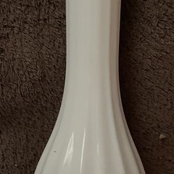 Vintage Milk Glass Vase CLG Co. 8.5” Tall