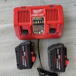 2 m18 forge 12.0 batteries & charger