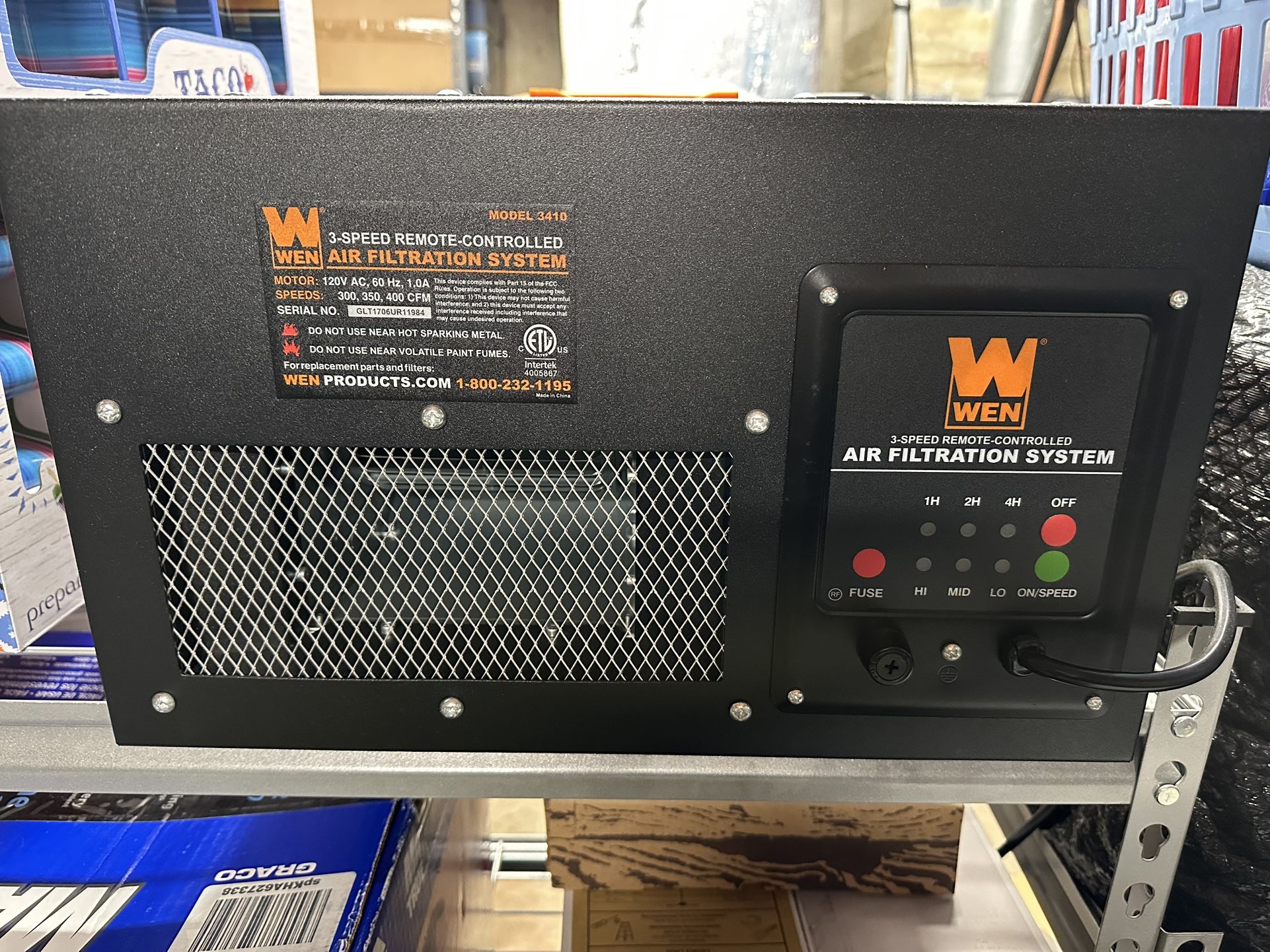 Wen Air Filtration System For Garage Workshop