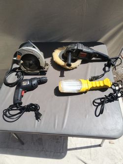 Lot of power  tools
