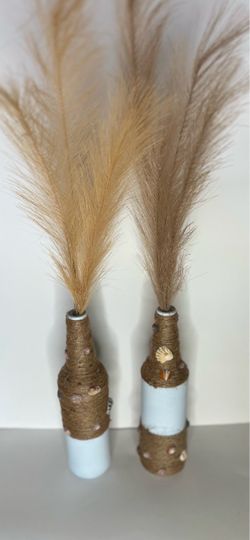 Bottles with Pampas