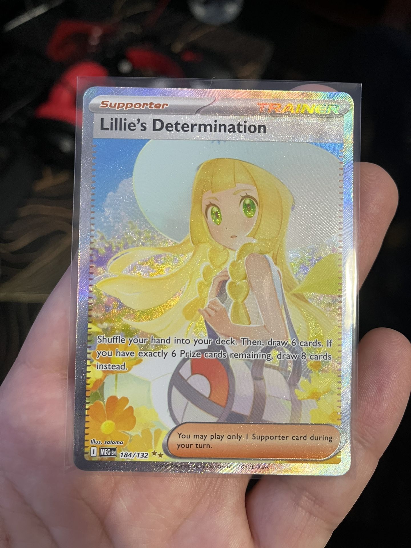 Lillie’s Determination Pokemon Mega Evolution Card