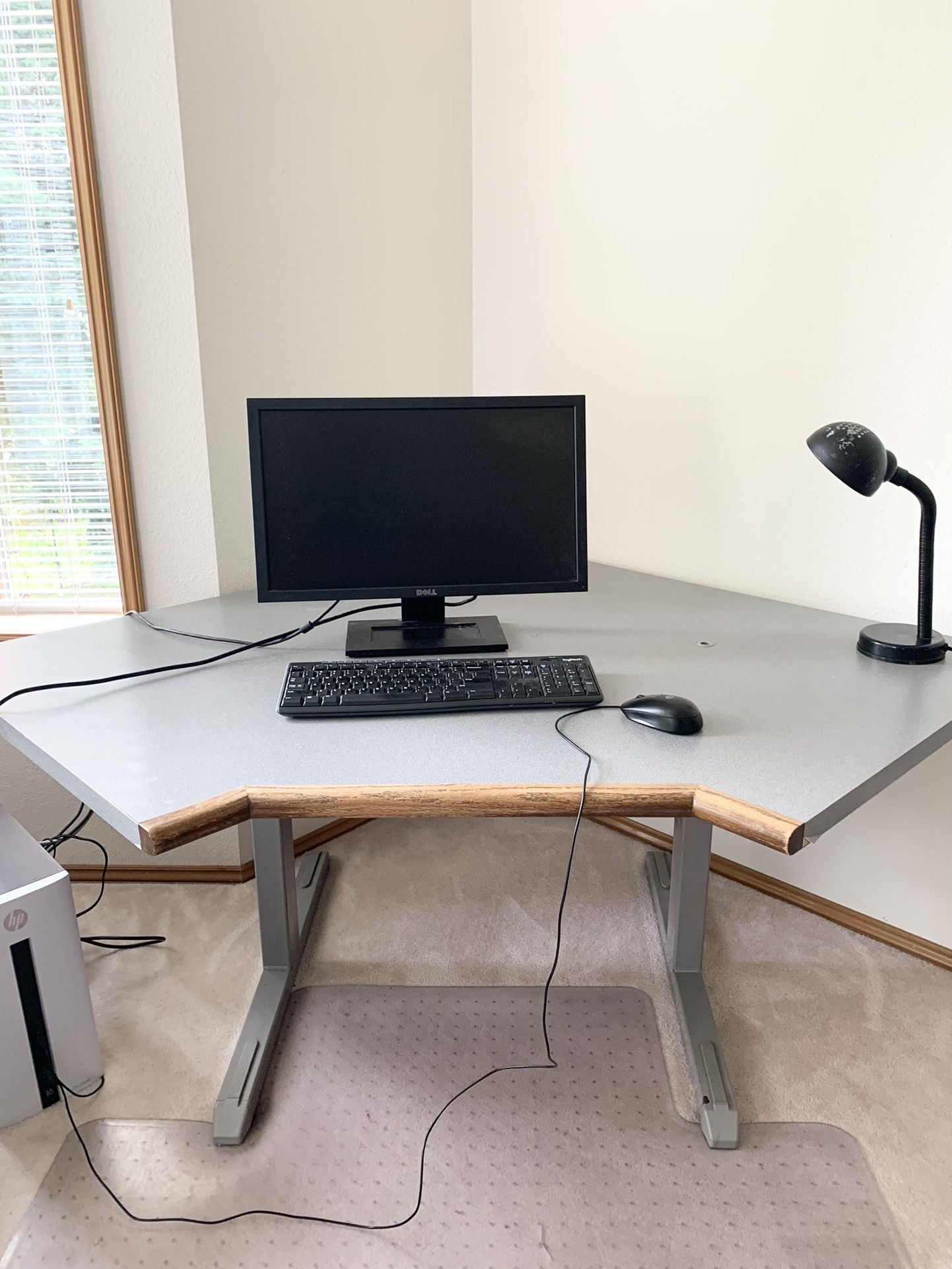 Height Adjustable Corner Standing Desk