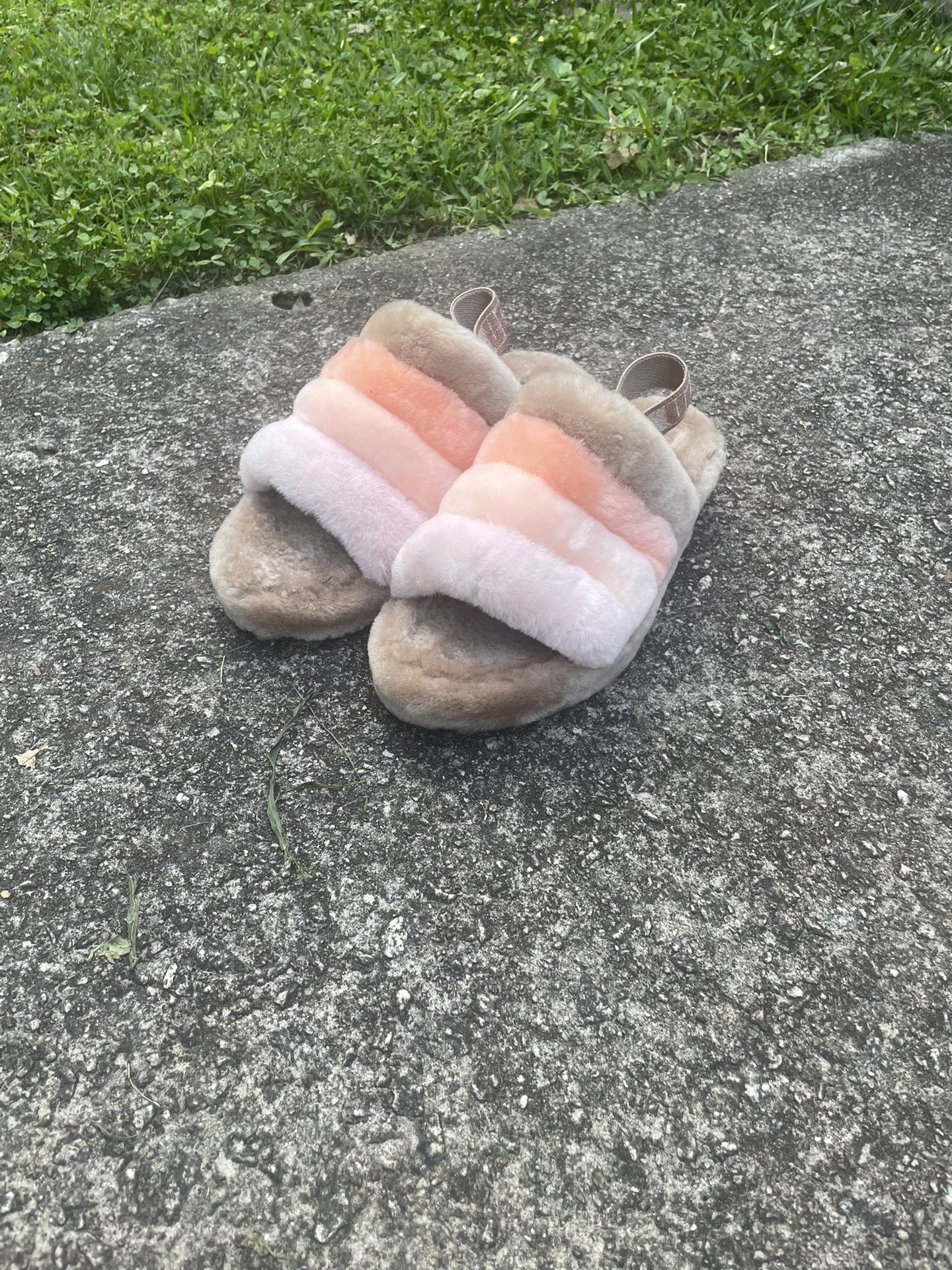 Fur UGG slides