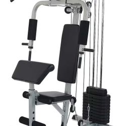 🔥🔥🔥Home Gym $250 sale! New!!!  Home Gym Workout Station with 330LB of Resistance, 125LB Weight Stack Exercise Workout Equipment Fitness Strength Ma