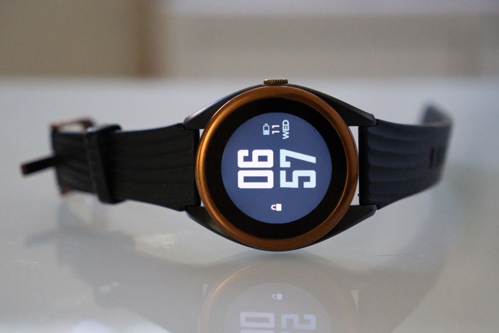 Voice Caddie T8 Golf GPS Watch, Black, Rose Gold