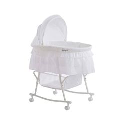 new Other - Dream On Me Portable 2-in-1 Bassinet/Cradle With Full Canopy, White