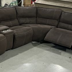 Fabric power reclining sectional $999.99