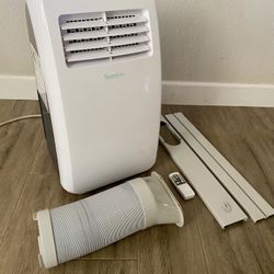 SereneLife Portable Air Conditioner With Remote Control, Window Installation Plate, & Exhaust Hose