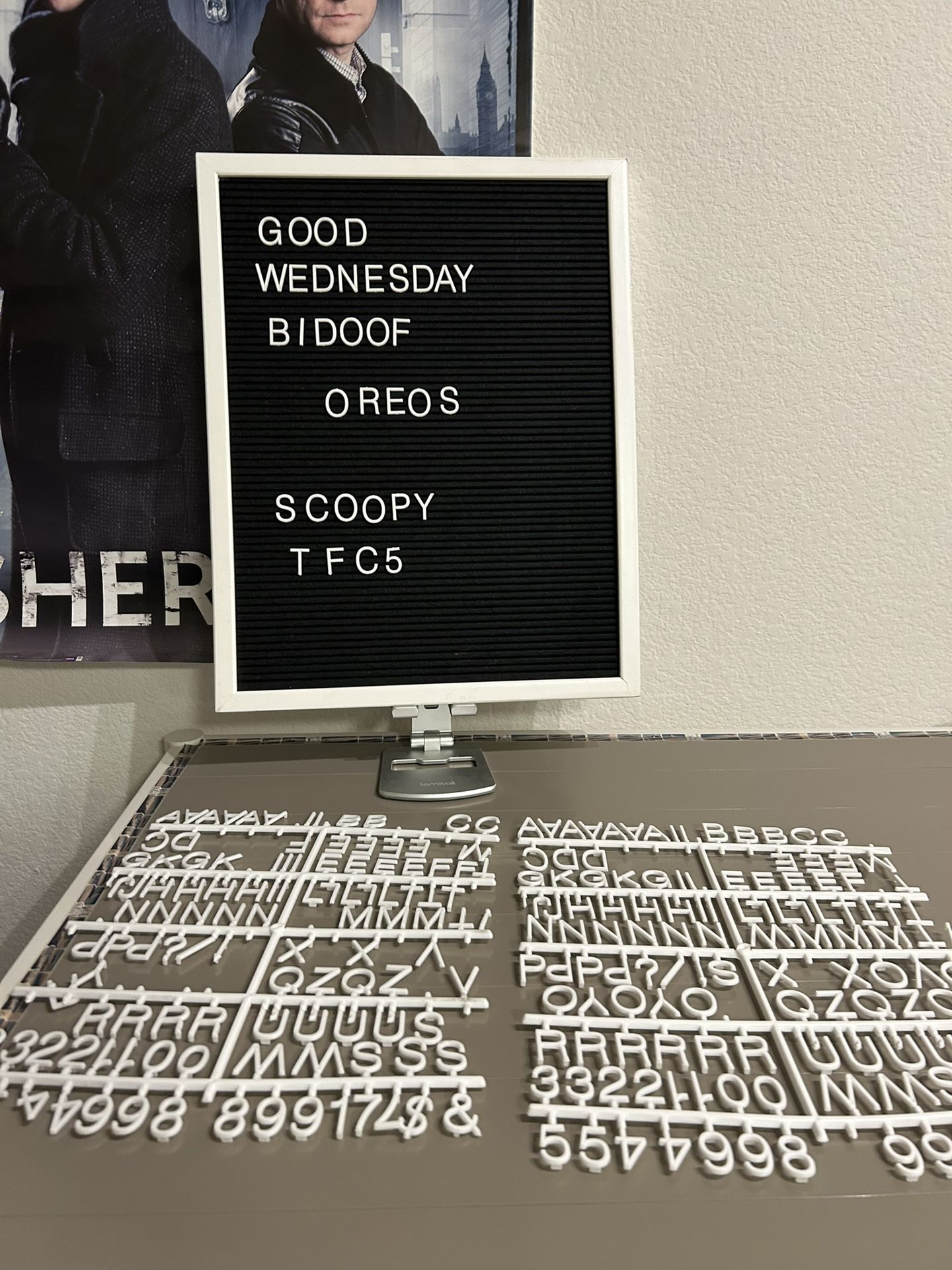 Felted Letter Board