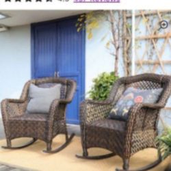 Two-piece Patio Rocking Chair Set Patio Outdoor Furniture Set Brand New Patio Chairs 🆕🚎🚚🆕