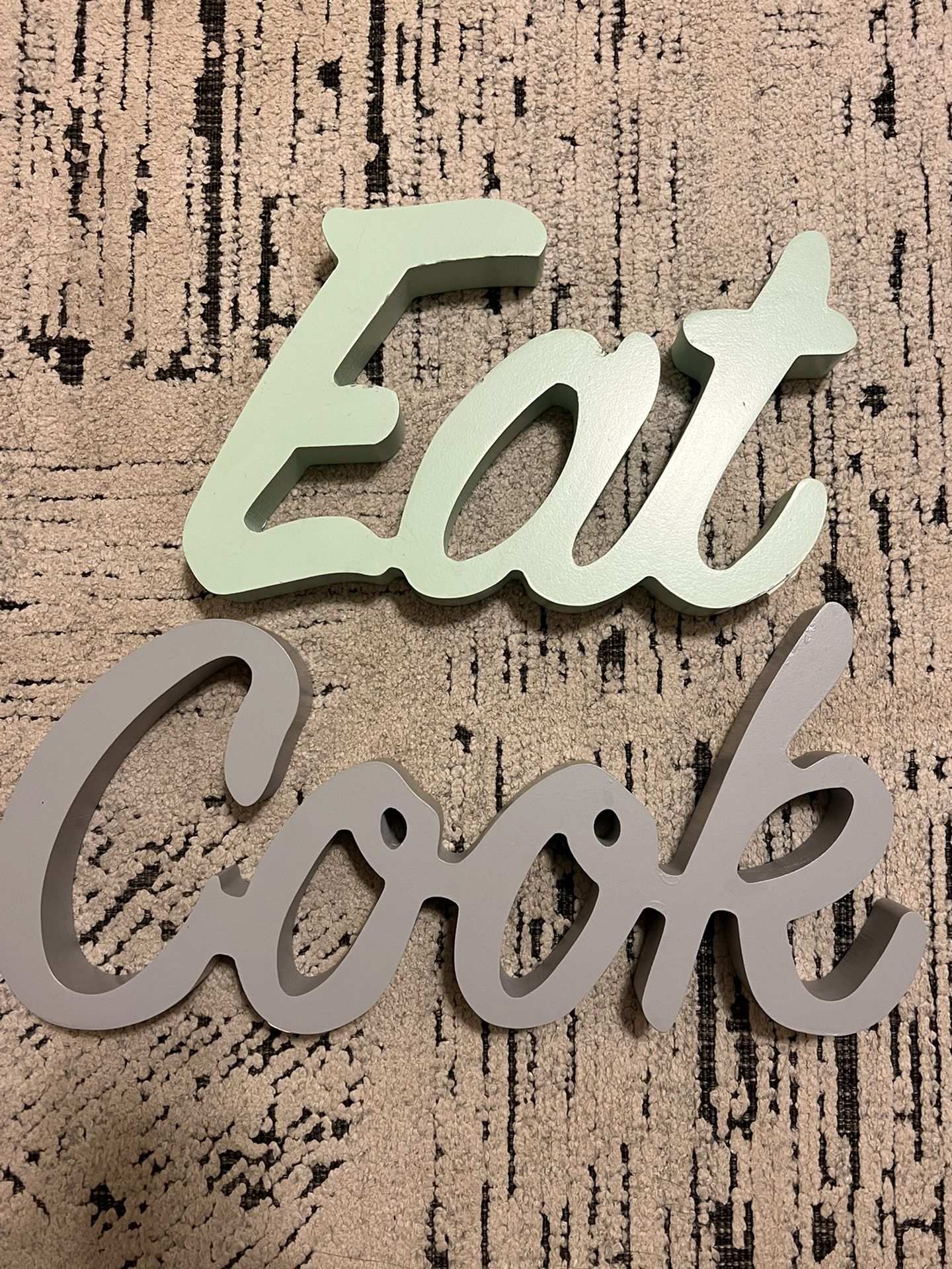 Eat & Cook Wooden Signs- Home Decor