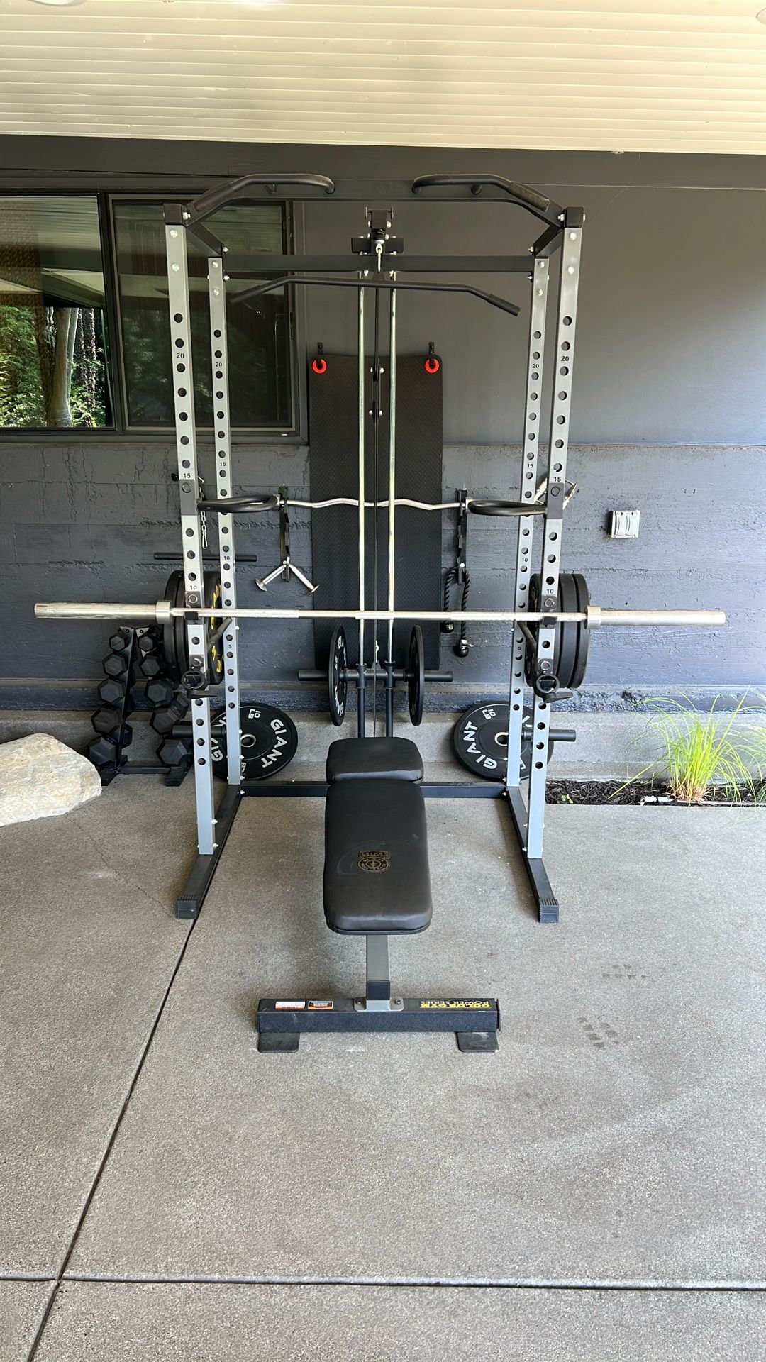 Power Cage Weight Set, Dumbbells, Bench,Ats And Accessories