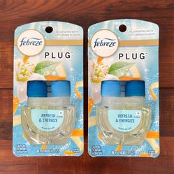 Febreze Dual PLUG Scented Oil Refill: REFRESH And ENERGIZE Scent; 2 Count