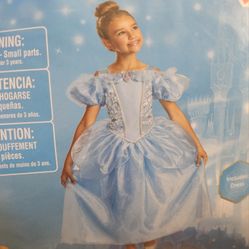 Cinderella Costume, Disney Princes, Cinderella 3-5 Year old, Girls XS 4/5, NEW
Model is 6.5 Year old that is why a little shorter to her, Best fit for