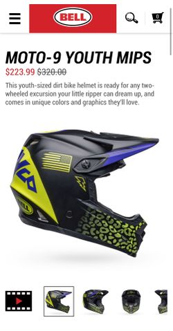 Youth Bell Motorcycle Helmet L/XL