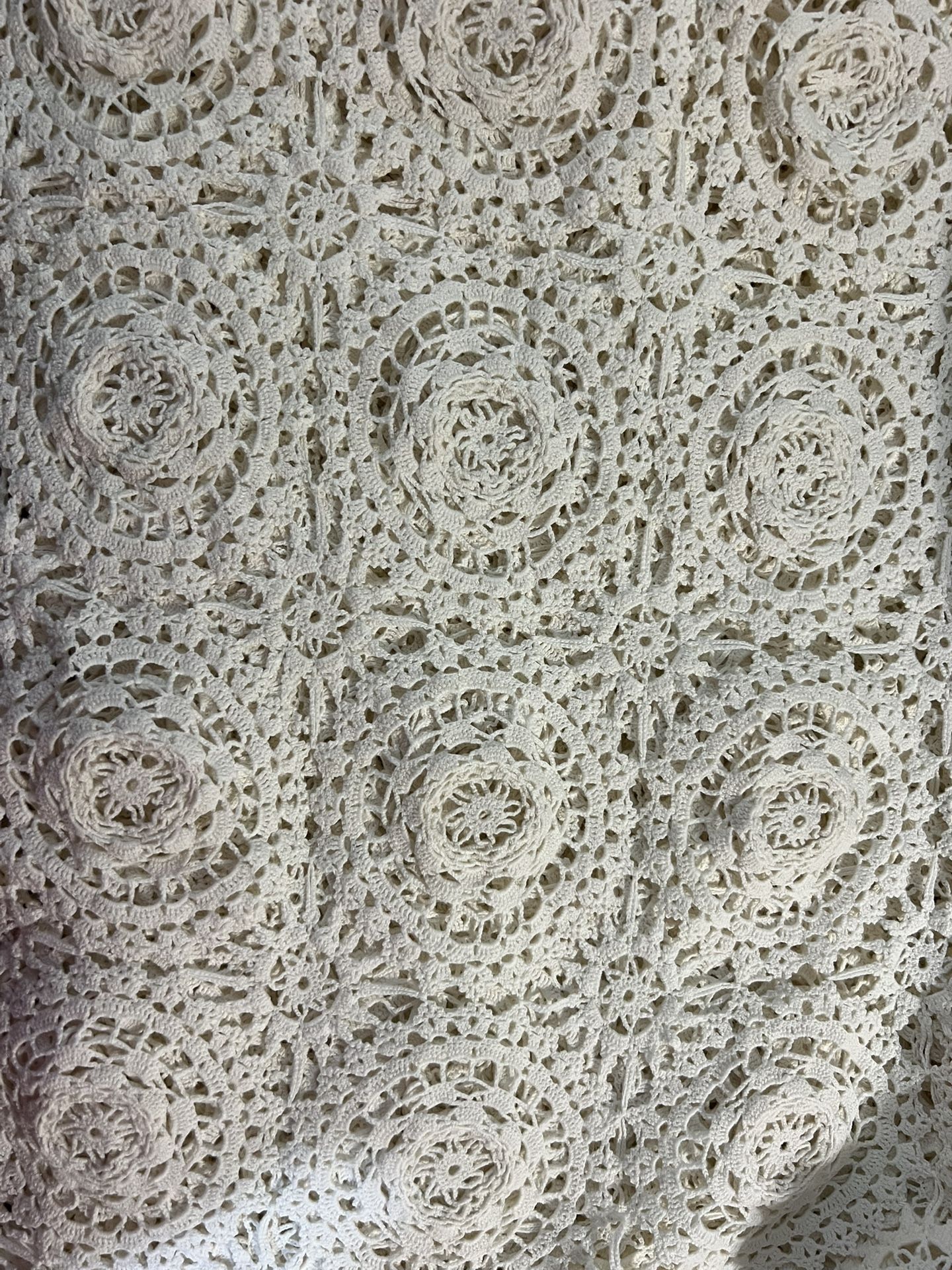 Crochet Tablecloth  - Ivory
