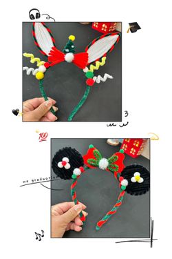 Holiday Headband, Christmas Hair accessories Trinkets Headband, Xmas party headpiece Christmas present, Exquisite twisted hair hoop