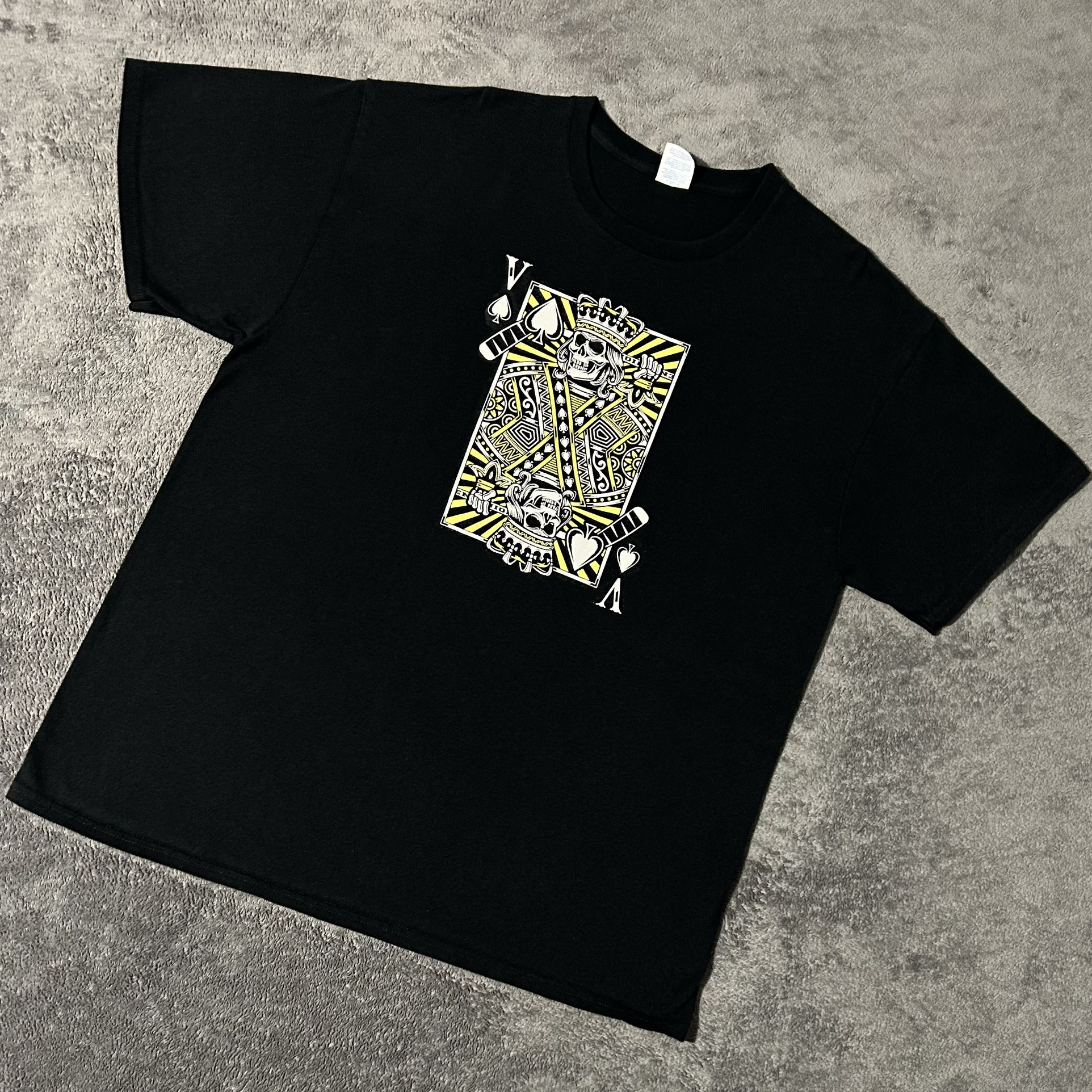 Vintage Boston Bruins Ace Of Spades Tshirt 