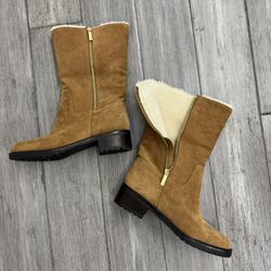 Brown Suede Boots