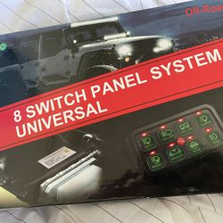 8 Gang Switch Panel, DJI 4X4 On-Off LED Car Switch Panel Circuit